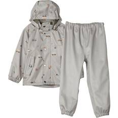 Press Studs Shell Outerwear Liewood Parker Softshell Set - Vehicles/Dove Blue Mix