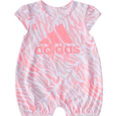 Playsuits Adidas Infant Printed Shortie Romper - Clear Pink (FZ9680)