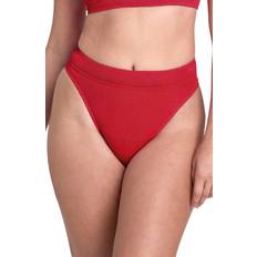 Bond Eye The Savannah High Waist Bikini Bottoms - Baywatch Red