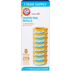 Diaper Waste Bags Arm & Hammer Diaper Pail Refill Rings 8-pack