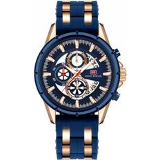 Klockor Mini Focus Mini Focus Chronograph Blue/Rosegold MF0273G-2