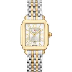 Watches Michele Deco Madison Mid Two-Tone 18K Gold Diamond Dial(MWW06G000013)