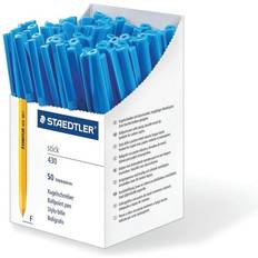 Staedtler Ballpoint Pens Staedtler 430 Ballpoint Stick Pen Medium Blue (Pack-50)