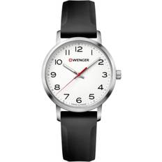 Wenger Dame Armbåndsure Wenger Avenue White Black Silicone Ladies 01.1621.103