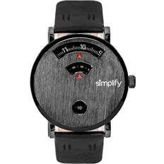 Simplify The 7000 Leather Band Black Black
