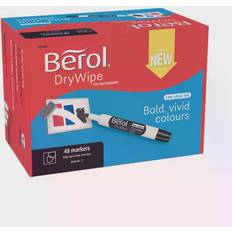 Berol Drywipe Marker Bullet Tip (Pack of 48) Black