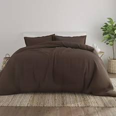 Textiles Solid Duvet Cover Brown (228.6x228.6)