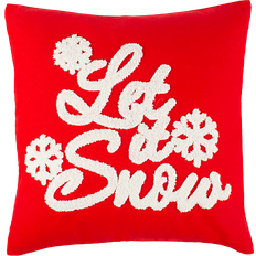 Safavieh Let it Snow Complete Decoration Pillows White, Red (45.72x45.72cm)