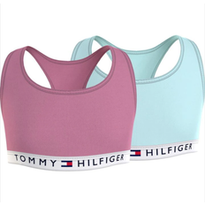Tommy Hilfiger Logo Bra 2-Ppack - Rose Tea/Aqua Glow