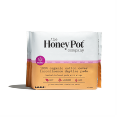 Organic Cotton Cover Herbal Incontinence Daytime Pads with Wings 