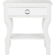 White Bedside Tables Safavieh Alaia Bedside Table 24x18"