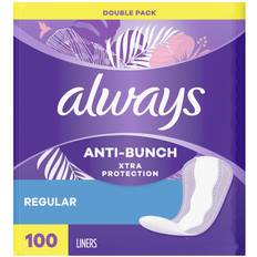 Menstrual Protection Always Xtra Protection Daily Liners Regular 100-pack