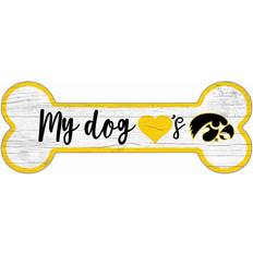 Fan Creations Iowa Hawkeyes Team Dog Bone Sign Board