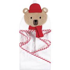 Hudson Animal Face Hooded Towel Bear with Scarf