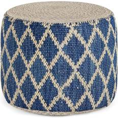 Blue Stools Simpli Home Edgeley Pouffe 14"