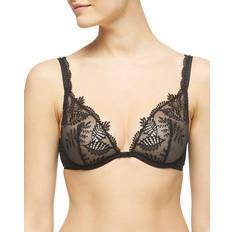 Simone Pérèle Embroidered Mesh Underwire Bra - Black