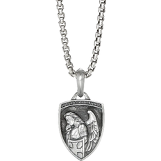 David Yurman Men Charms & Pendants David Yurman St. Michael Amulet - Silver/Diamonds