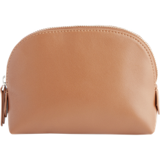 Royce New York Compact Cosmetics Bag - Tan