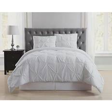 Twin XL Duvet Covers Truly Soft Pleated Duvet Cover White (228.6x172.72)