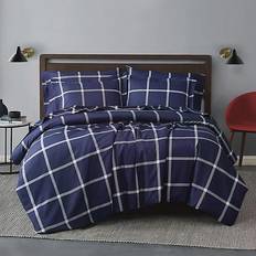 Polyester Duvet Covers Truly Soft Windowpane Duvet Cover Blue (228.6x172.72)