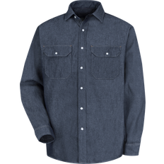 Jeansskjortor Red Kap Long Sleeve Deluxe Denim Shirt - Denim