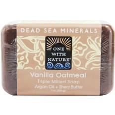 Vanilla Bar Soaps One With Nature Dead Sea Mineral Soap Vanilla Oatmeal 7.1oz