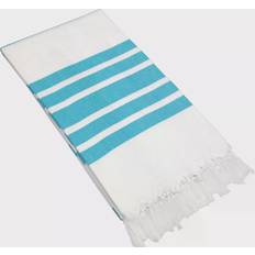 Stripes Towels Linum Home Textiles Herringbone Bath Towel Turquoise (175.26x96.52)