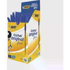 Hobbymaterial Bic Cristal Fine Ballpoint Pen Blue PK50