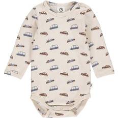 24-36M Bodysuits Müsli Car Body with Car Print - Buttercream (1582053000-011011000)