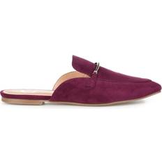 Faux Leather Slippers Journee Collection Ameena - Purple