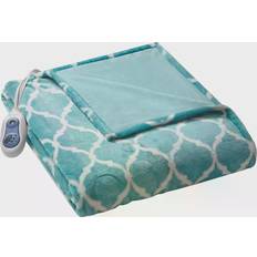 Beautyrest Oversized Ogee Heated Blankets Blue (177.8x152.4)