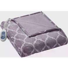 Textiles Beautyrest Oversized Ogee Heated Blankets Purple (177.8x152.4)