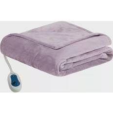 Beautyrest Heated Plush Blankets Purple (177.8x152.4)