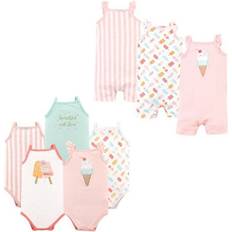 Bodysuits Hudson Infant Girl Cotton Bodysuits and Rompers 8-pack - Ice Cream