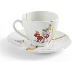 Oro Tazas Seletti Kintsugi Coffee and Red Taza