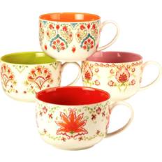 Multicolored Cups Certified International Francesca Jumbo Mug 4