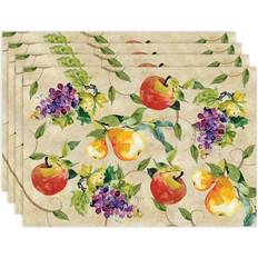 Laural Home Palermo Place Mat Orange (48.3x33)