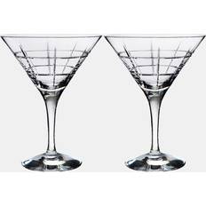 Orrefors Cocktail Glasses Orrefors Street 2-Piece Martini Set Cocktail Glass