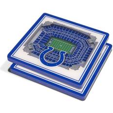 Coasters on sale YouTheFan White Indianapolis Colts 3D StadiumViews Coaster