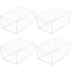 Transparent Bread Baskets Richards Homewares Small Storage Totes, Set Of 4 No Color Bread Basket