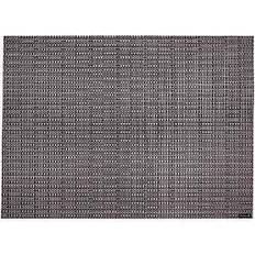 Black Place Mats Chilewich Thatcher Rectangular Placemat Pewter Place Mat Grey, Black