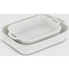 White Oven Dishes Staub White Ceramic Rectangular Baking Oven Dish