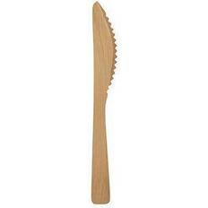Posate Monouso Papstar Stoviglie Usa E Getta Coltello Di Bambù 50x