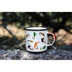 Enamel Emaljekrus Fly Fishing Fluefiskeri