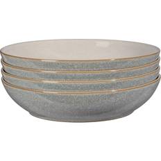 Oven Safe - Stoneware Soup Bowls Denby Elements Pasta Light Grey 4 Piece Set Soup Bowl