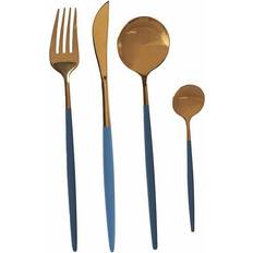 Sæt Grå Gylden Rustfrit stål (8 pcs)