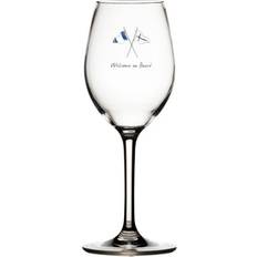 Plast Drikkeglas Marine Business MB Living, Welcome on Board, Vandglas, 414ml 6stk Drikkeglas