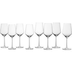 With Handles Wine Glasses Schott Zwiesel Pure 8-Piece Sauvignon Blanc & Cabernet Set Wine Glass 2