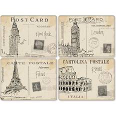 Beige Coasters Pimpernel Postcard Sketches Coaster 4