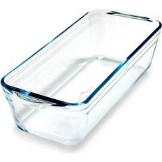 O Cuisine Molde Cake Rectangular Boro 29x12x8 cm Transparente Brillo Fabricado en Francia Resistente a Rayaduras - Clear Fuente para Horno